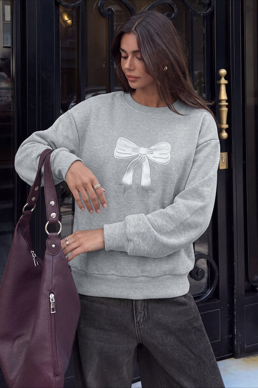 Sweatshirt mit Schleifendetail