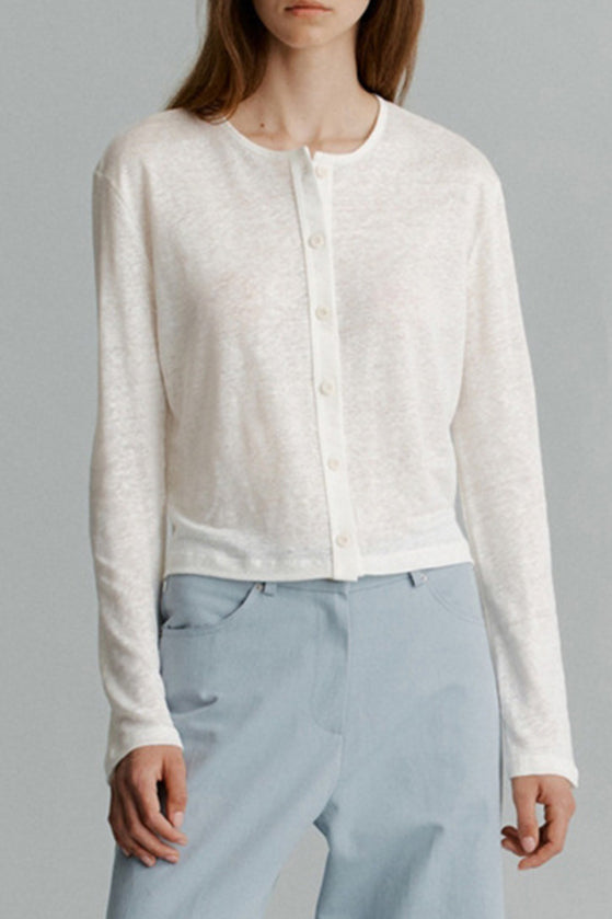 Strickjacke mit Strickstruktur