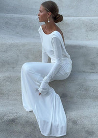 Drapiertes Maxikleid für Frauen - Hanna