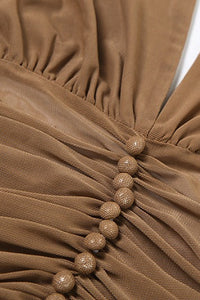 Top mit Neckholder, kurzem Schnitt und Knopfdetails