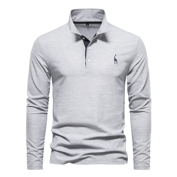Langärmeliges Herren-Poloshirt - Dario