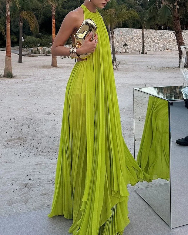 Lina - Ärmelloses Kleid mit offenem Rücken