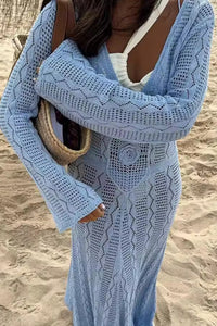 Maxikleid mit Aussparungen