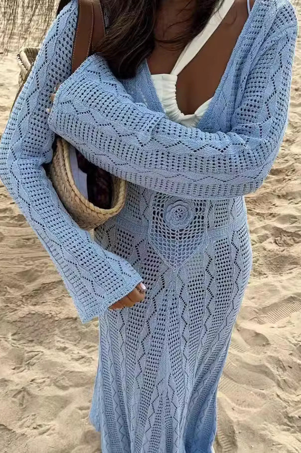 Maxikleid mit Aussparungen