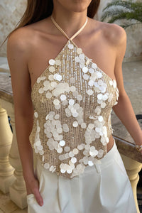 Top mit Neckholder