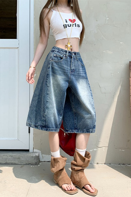 Shorts mit Denim