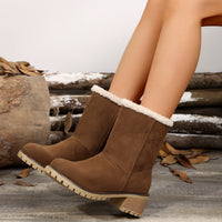 Damenstiefelette mit flauschigem Futter - Lurean