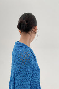 Strickjacke mit Bindedetail und Strickstruktur