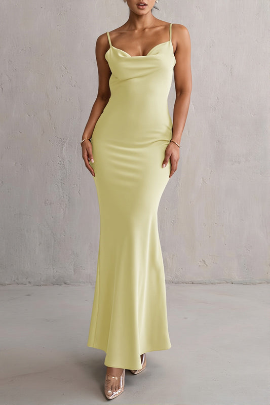 Rückenfreies Maxikleid mit Blumenmuster