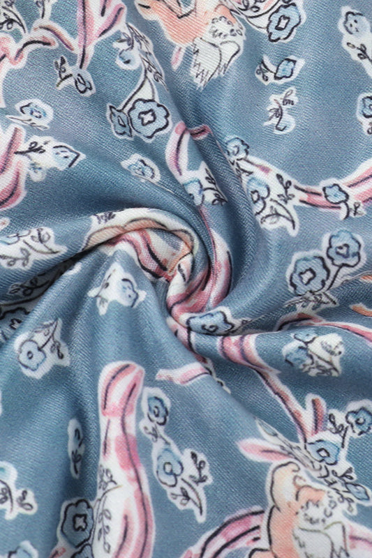 Ärmelloses Maxikleid mit Blumenmuster in Rosa
