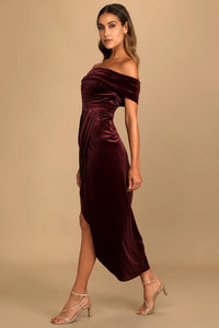 Elegantes Samtkleid für Frauen - Fatima
