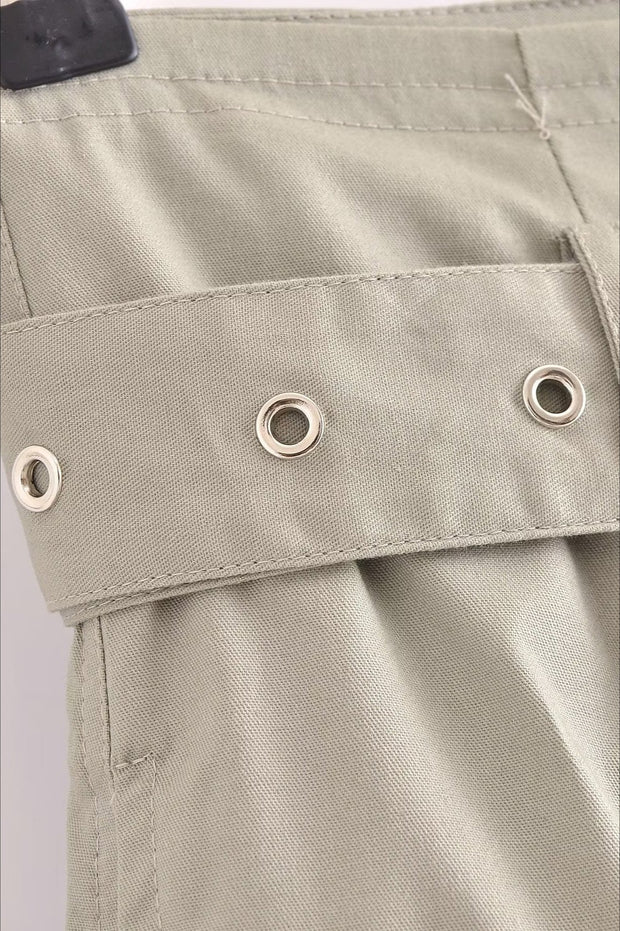 Gürtel mit weitem Bein und hoher Taille