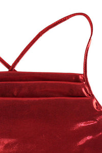 Rückenfreies Maxikleid mit Bindedetail
