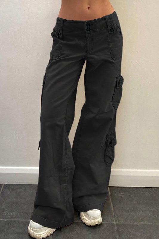Hose im Vintage-Stil in Schwarz