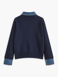 Damen-Pullover mit Hemdkragen - Alriksa