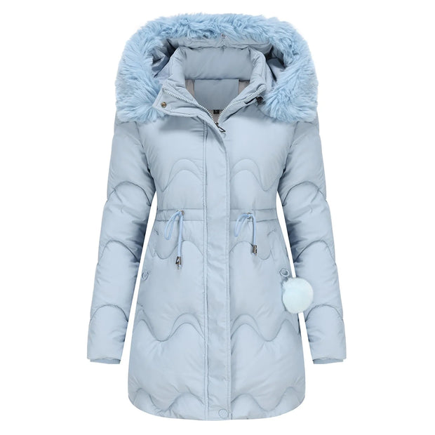 BELLE - Wattierte Winterjacke mit flauschigem Kragen