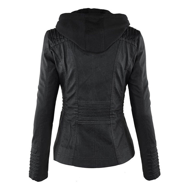 Lederjacke Damen robuste Eleganz mit Hochwertigem Leder für Stilbewusste Frauen und urbanem Look - Monika
