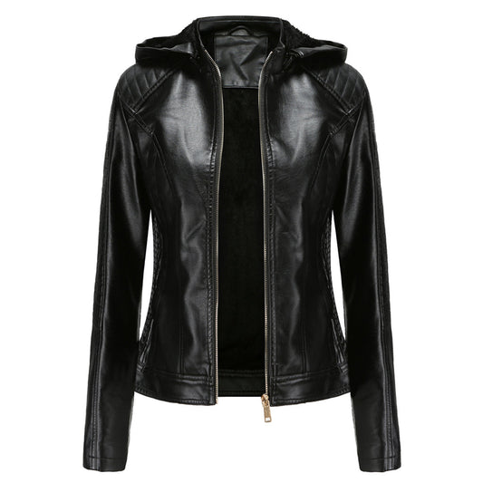 Lederjacke mit zeitloser, eleganter Optik