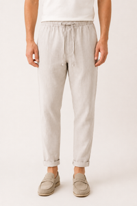 Leinenhose mit Gummibund für Herren - Falk