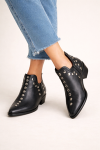 Damen-Westernstiefel mit metallischen Ösen - Molly