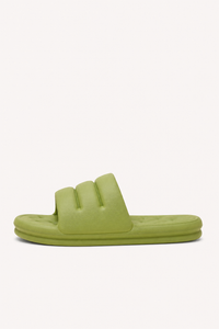 Flache gepolsterte Damen-Slider-Sandalen - Ingrid