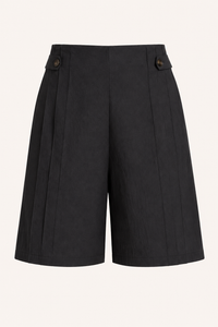 Hochgeschlossene Damen-Shorts mit seitlichen Knöpfen - Maren