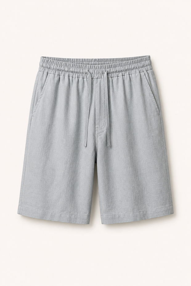 Herren Bermudashorts aus Leinen mit Gummizug - Levin