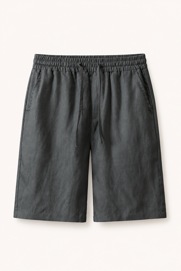 Herren Bermudashorts aus Leinen mit Gummizug - Levin