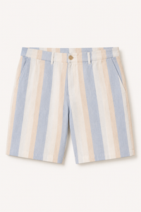 Herren Leinen Bermudashorts gerade geschnitten atmungsaktiv - Falko