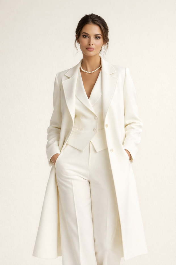 Damen Set 3 Stück Blazer Weste Weste Hose elegant - Ingrid