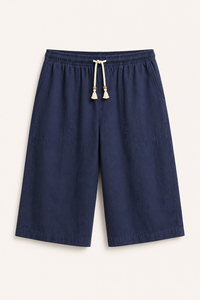 Herren-Cropped-Hose mit elastischem Bund und Kordelzug – Alfie