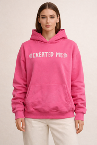 Damen-Kapuzensweatshirt mit Frontprint und Kängurutasche - Celira