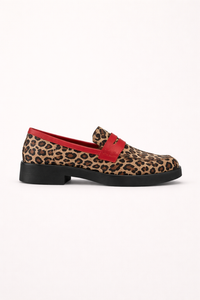 Damen Slipper Plattform Tierdruck oberen Band - Sireva