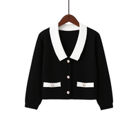 Kurze strukturierte Strickjacke - Irène