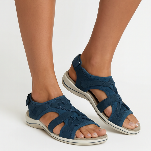 Orthopädische Damensandalen mit verstellbaren Riemen - Harper