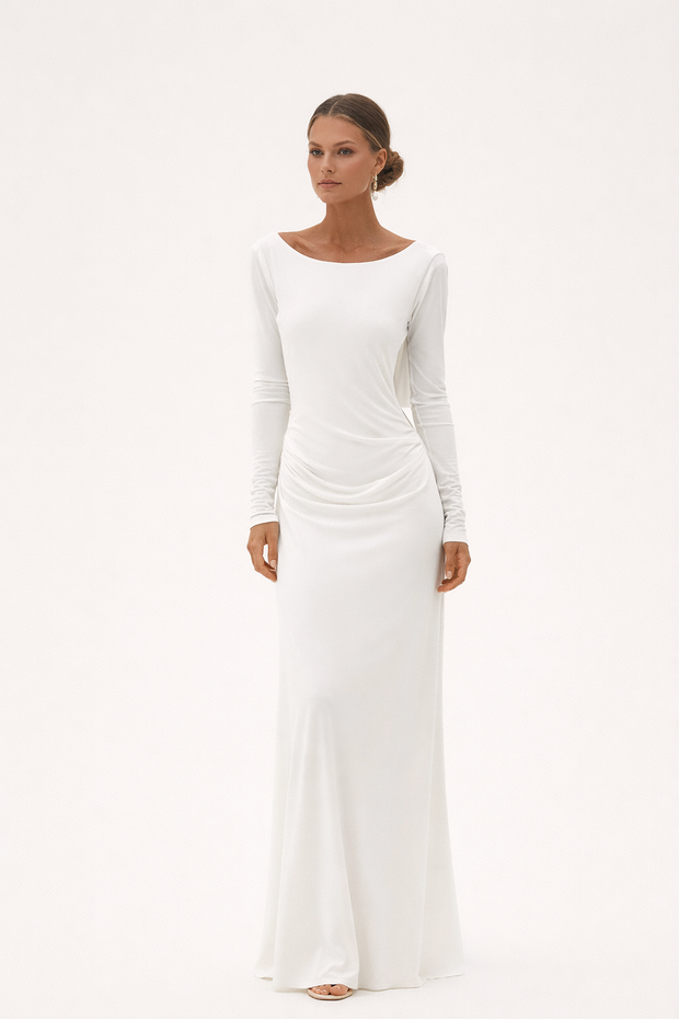 Drapiertes Maxikleid für Frauen - Hanna