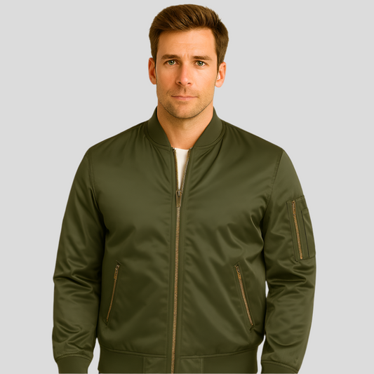 Herren-Bomberjacke mit Metallreißverschlüssen - Timothy