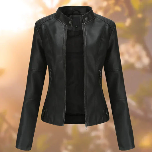 Lederjacke mit markanter, moderner Silhouette