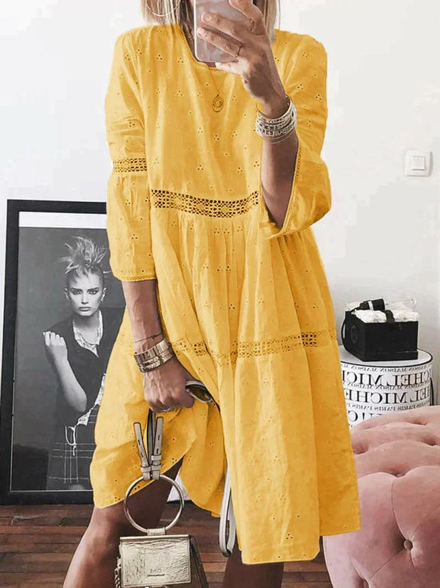 Lesly - Kleid mit gestickter Spitze
