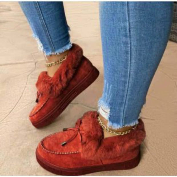 Cosy Moments - Gefütterte Schlupfschuhe aus Wildleder