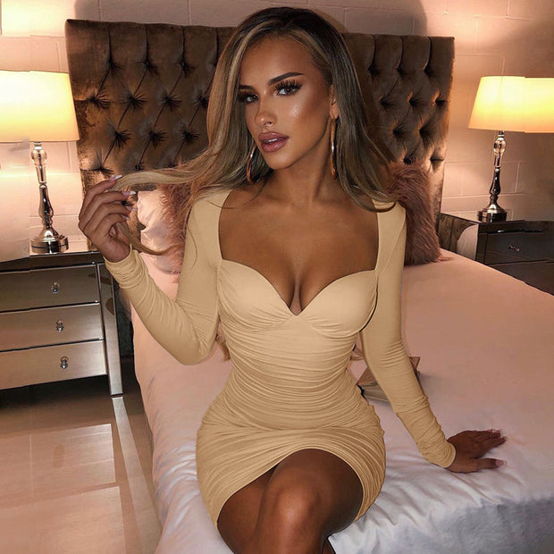 Meilissa - Sexy Abendkleid mit langen Ärmeln für Frauen
