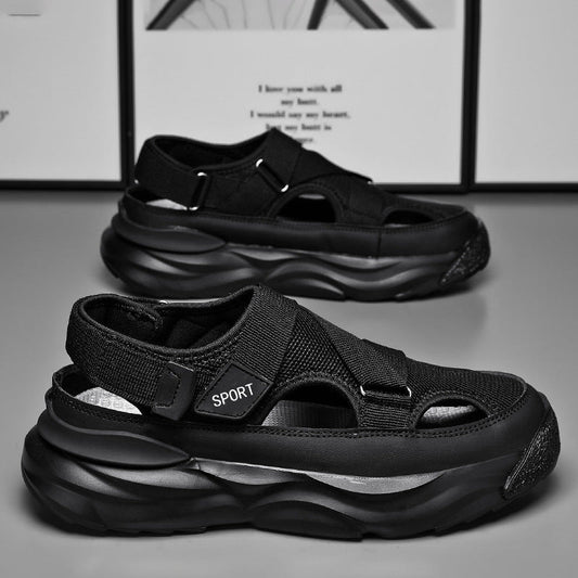Herren-Sportsandalen mit dicker Sohle und Klettverschluss - Bruno