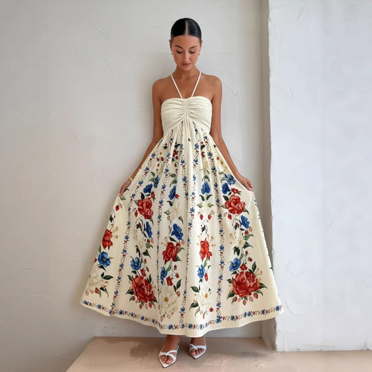 Maxikleid mit Blumenmuster