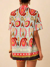 Damen Frühjahr gedruckt Kimono kurz und Shorts Set - Arlena