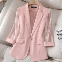 Blazer aus veganem Leder - Olivia
