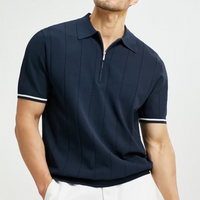 Preston Gestricktes Poloshirt mit Stickerei