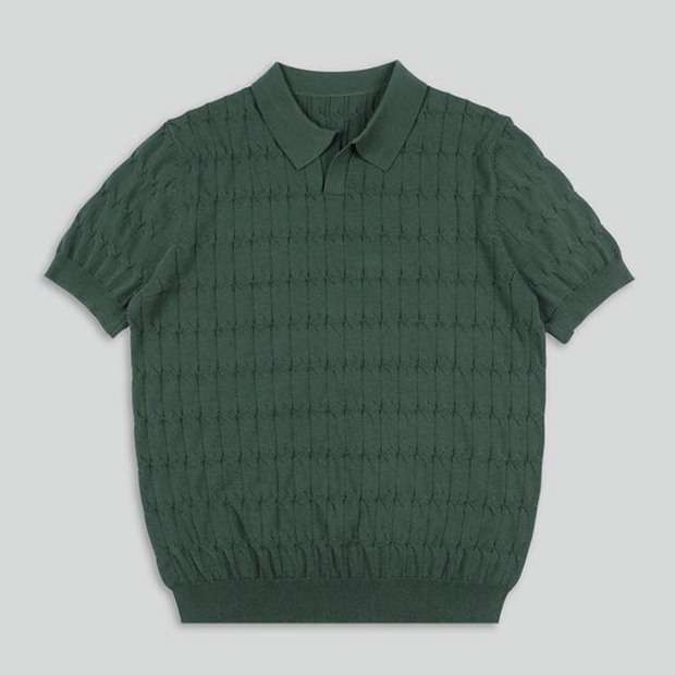 Retro Threads Gewebtes Poloshirt