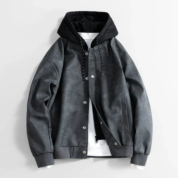 Vegane Freizeitjacke mit Kapuze für Männer - Peterson