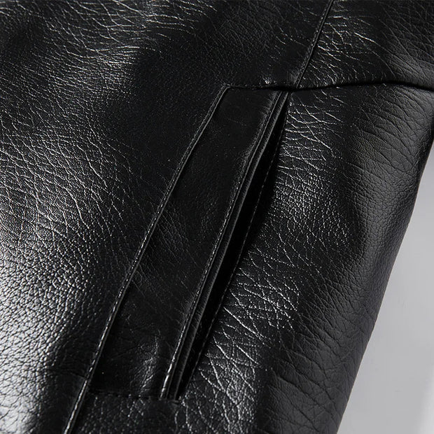 Vegane Lederjacke mit Kragen - Liam