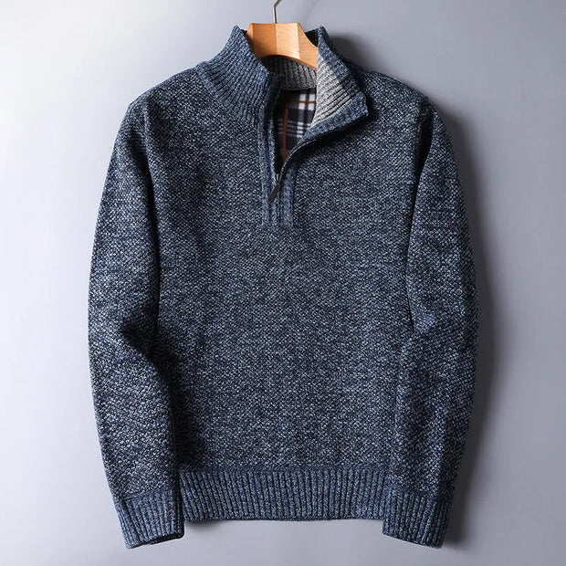 Herren Wollpullover mit Reißverschluss - Darven